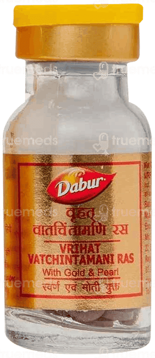 Dabur Vrihat Vatchintamani Ras With Gold & Pearl Tablet 10